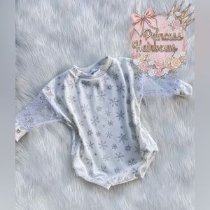 Snowflake sweater romper